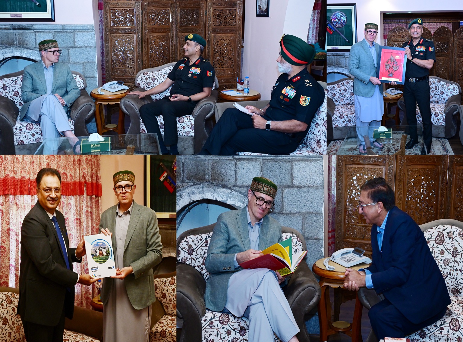 'Chief Minister Omar Abdullah meets delegations at Raabita, Discussions held on banking, youth development, heritage conservation'